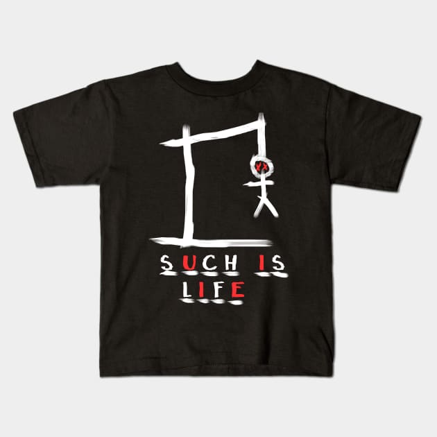 Ned Kelly Hangman Kids T-Shirt by The_Furox